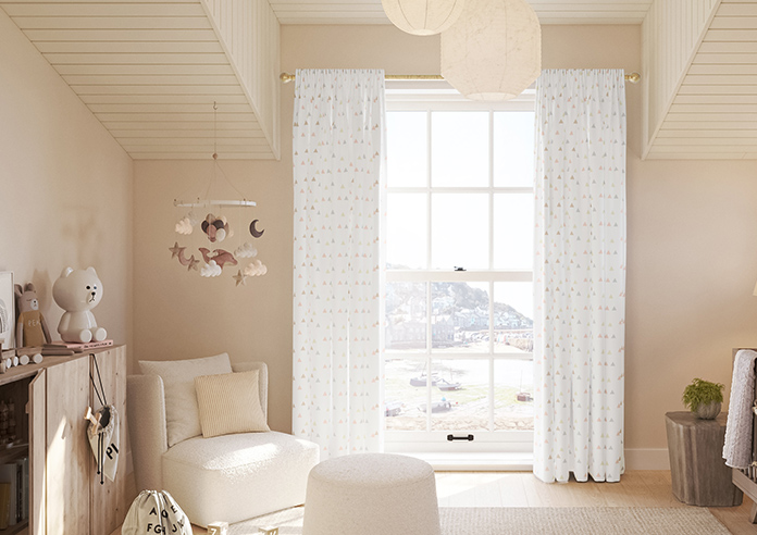 Faceted, Marshmallow - Made to Measure Curtains - Image 3